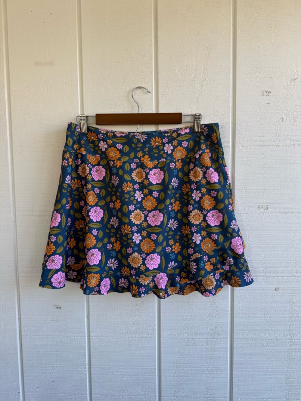 Lime Ricki Ultra High Waist Floral Ruffle Skirt With Bottoms NWT Size 2X